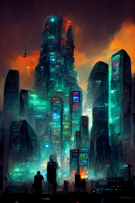 Город киберпанк