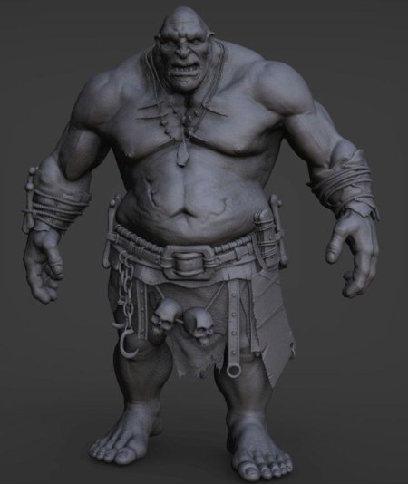 Орк варкрафт zbrush