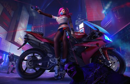 Cyberpunk 2077 байкер