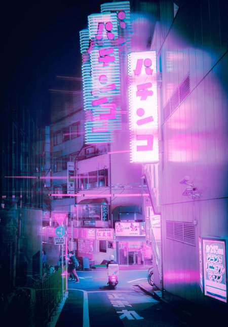 Cyberpunk токио anime