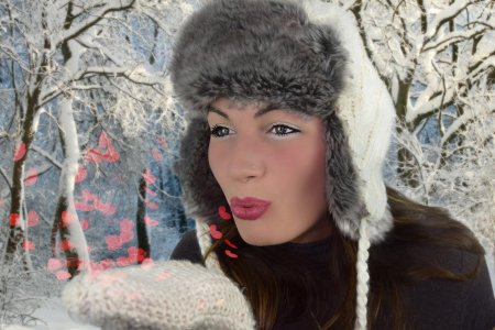 Девушка зима