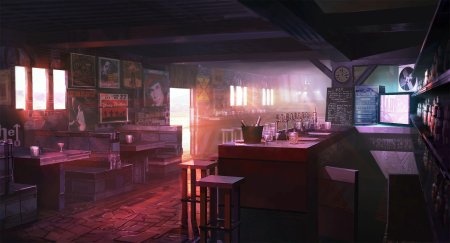 Кафе в стиле киберпанк