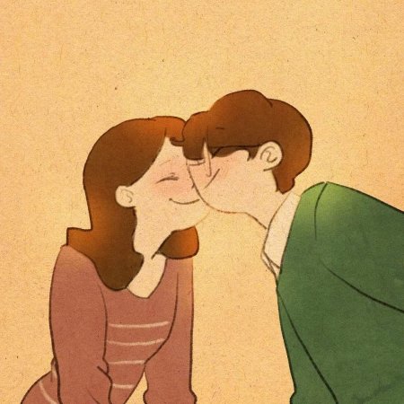Puuung иллюстрации поцелуй