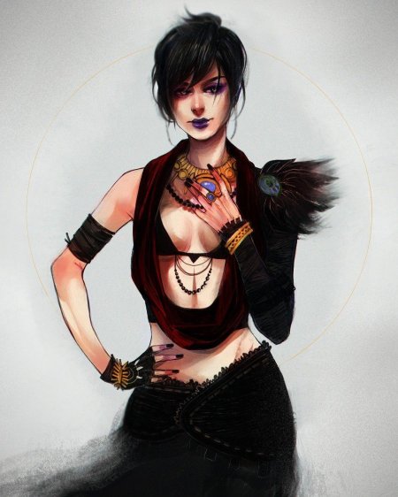 Морриган dragon age арт
