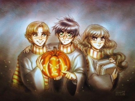 Гарри поттер золотое трио