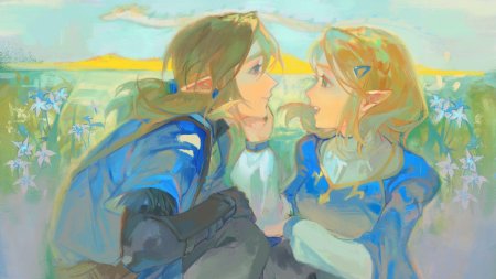 Зельда и линк любовь breath of the wild