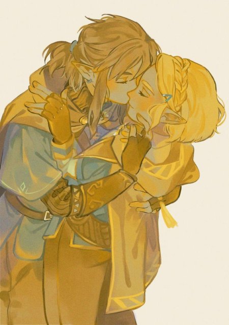 Зельда и линк любовь breath of the wild