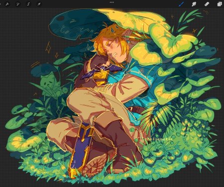 Линк из the legend of zelda breath of the wild