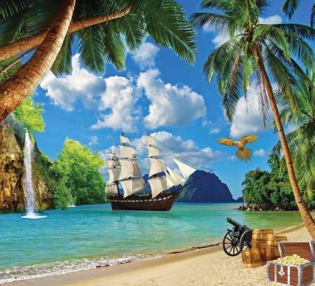 Корабль море