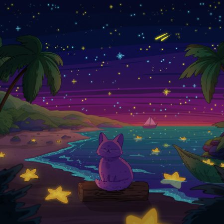 Purrple cat
