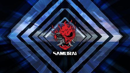 Логотип samurai cyberpunk 2077