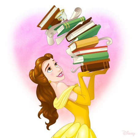 Красавица и чудовище бель с книгой