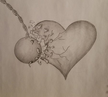 Рисунки карандашом сердце