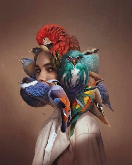 Фантазийные птицы