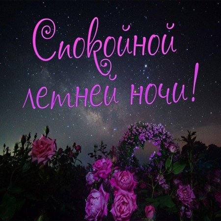 Спокойной летней ночи красивые