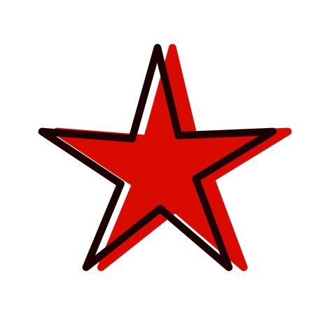 Советская пятиконечная красная звезда