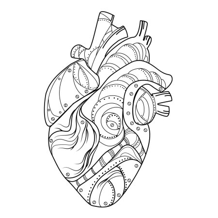 Сердце эскиз