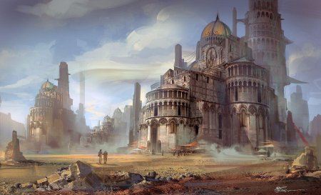 Sci-fi храм в пустыне