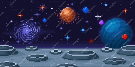 Космос пиксель арт