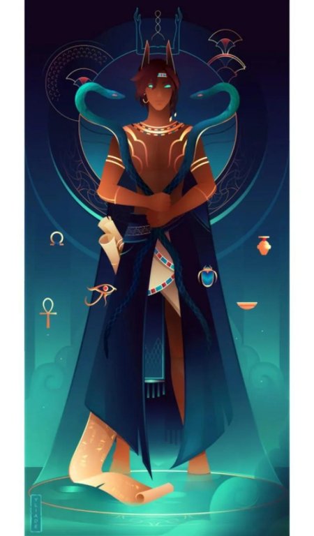 Yliade illustrations египетские боги
