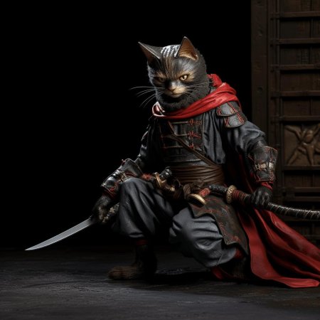 Котик самурай