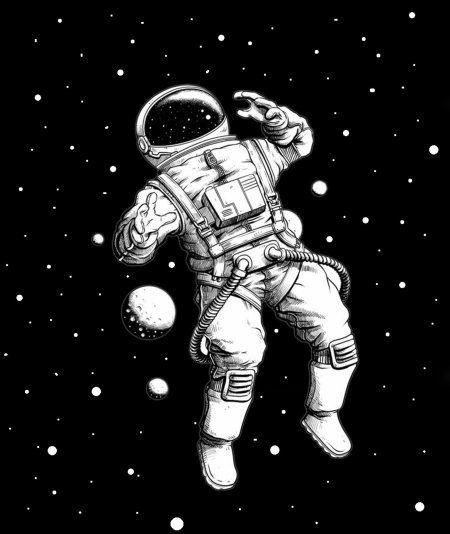 Космонавт рисунки