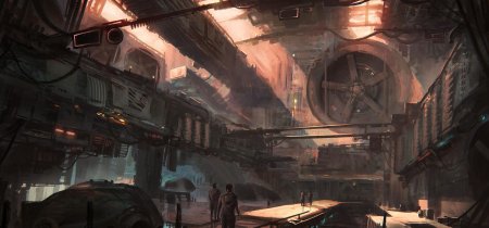 Концепт завод sci fi