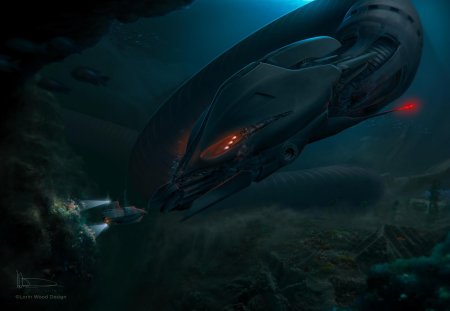 Sci fi космический корабль левиафан