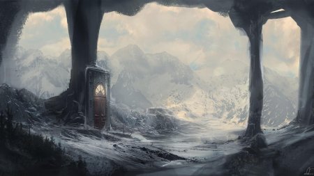 Зимний пейзаж фэнтези