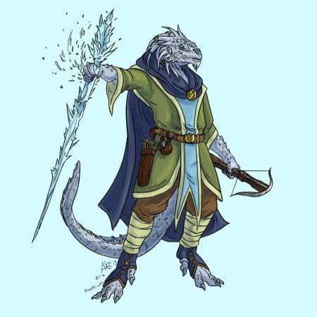 Silver dragonborn