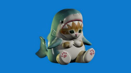 Кот акула игрушка