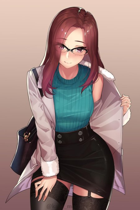 Okuzumi yuiko училка аниме
