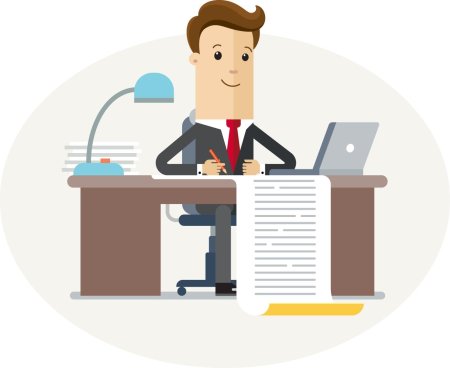Офисный работник рисунок