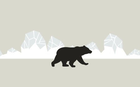 Медведь минимализм