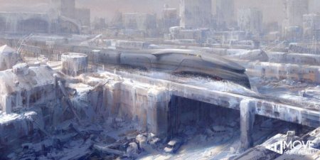 Сквозь снег концепт арт