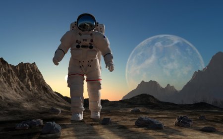 Космонавт на другой планете