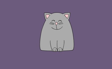 Рисунок для срисовки котик