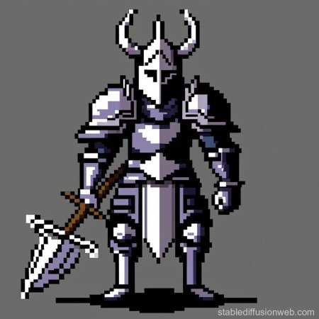 Shovel knight пиксель арт