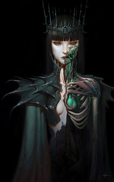 Королева хель art anime