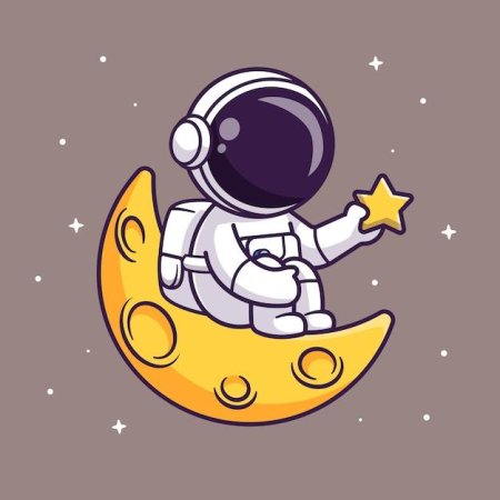 Космонавт на луне