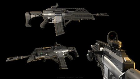 Штурмовая винтовка artstation