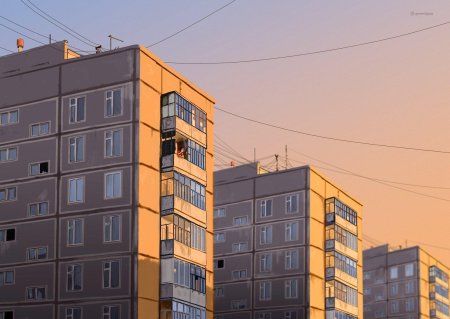 Панельный многоэтажный дом