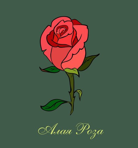 Алая роза