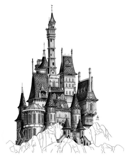 Эскиз замка