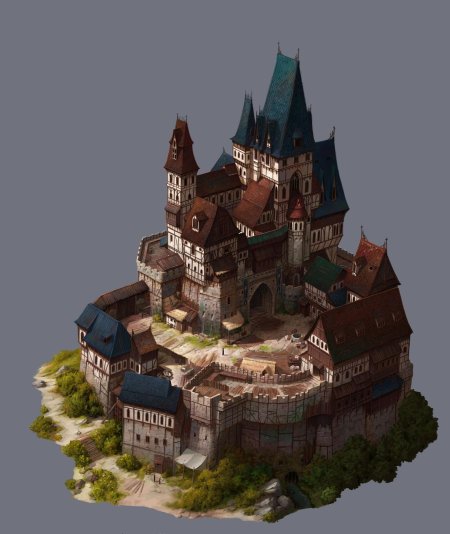 Medieval castle замок