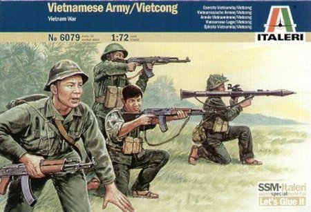 Italeri фигуры vietcong 1:72