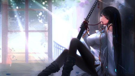 Аниме катана 4к
