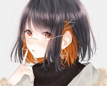 Аниме девушка с каре