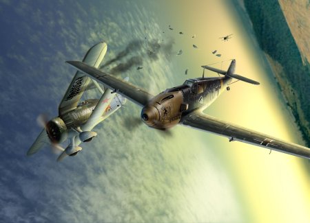 Messerschmitt bf 109 воздушный бой