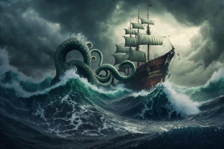 Кракен морское чудовище